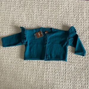 Tea Collection Ruffle Baby Cardigan
